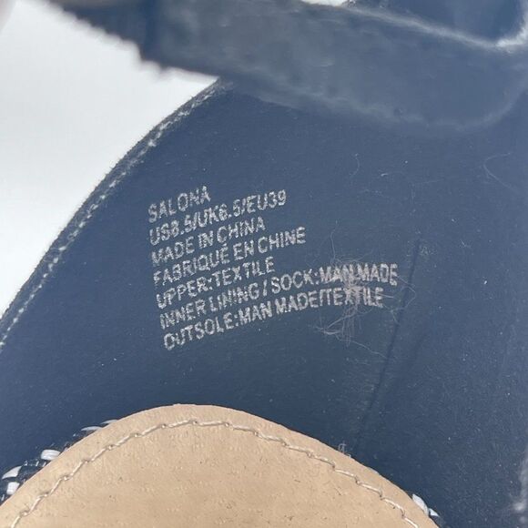 Salona Cylinder Platform Black White Heels 8.5 - Picture 11 of 11